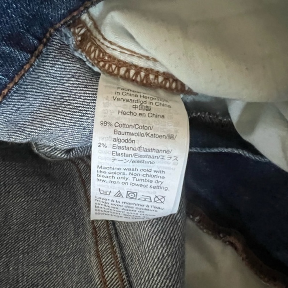 Reformation denim high rise jeans straight leg rhine wash jean coastal cowgirl - Picture 6 of 9